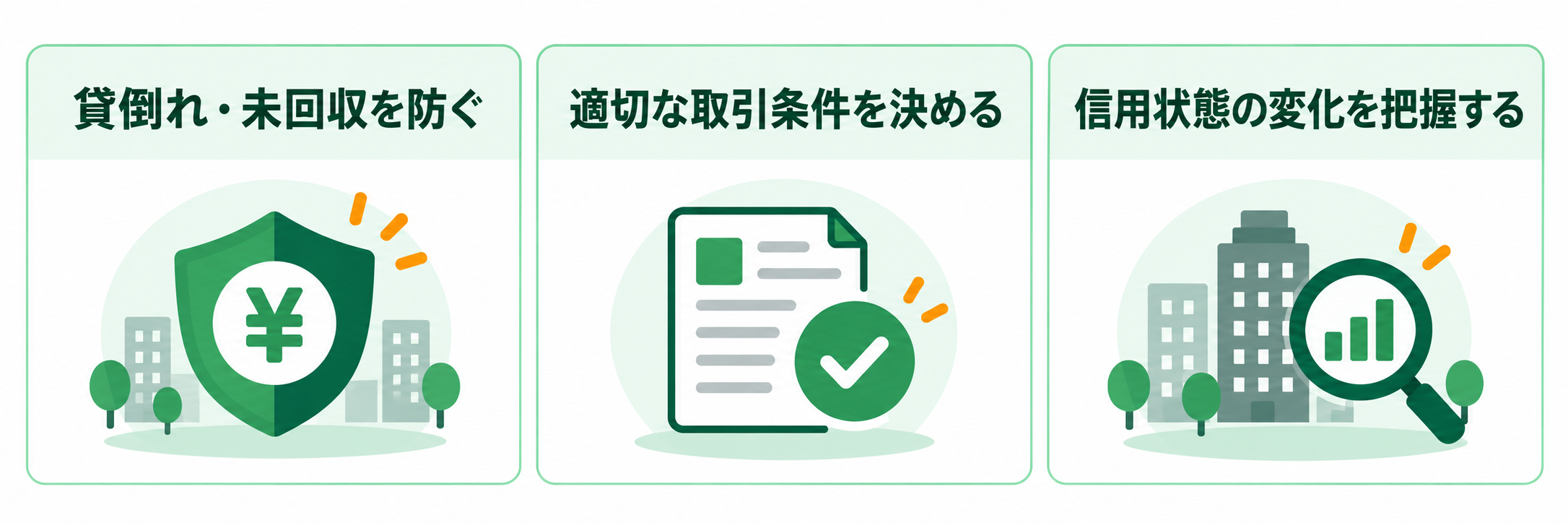 信用調査を行う3つの目的